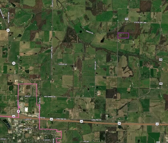 10694 Red Spring Rd, Mountain Grove, MO 65711 - map / location featuring property boundaries highlighted