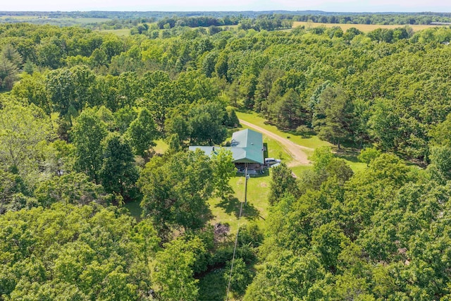 10694 Red Spring Rd, Mountain Grove, MO 65711 - view from above of property with a heavily wooded area