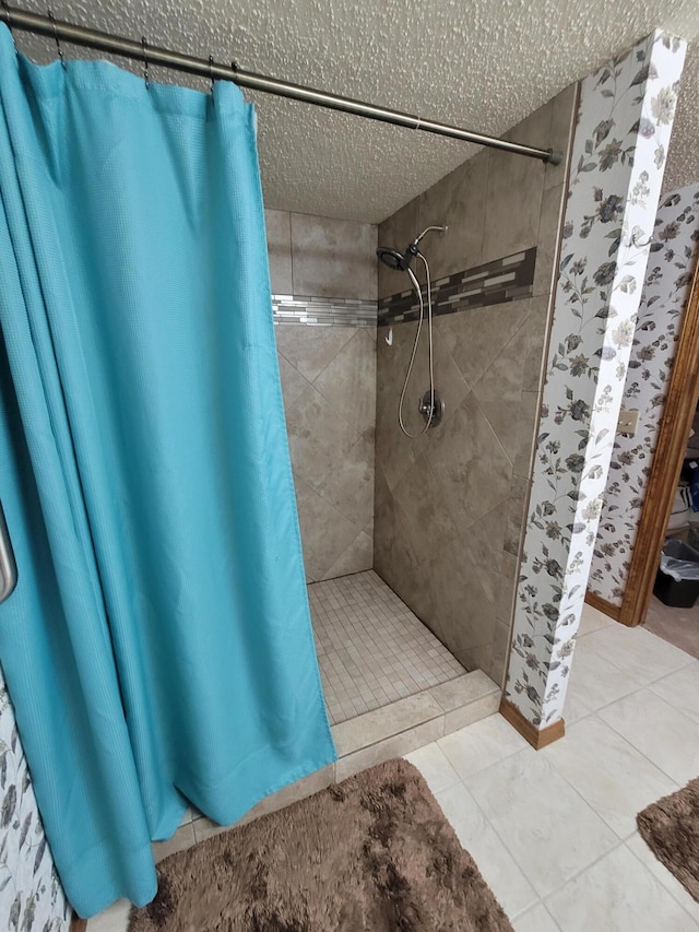 150 Sunken Forest Dr Unit 235, Forsyth, MO 65653 - bathroom with a tile shower and tile patterned floors