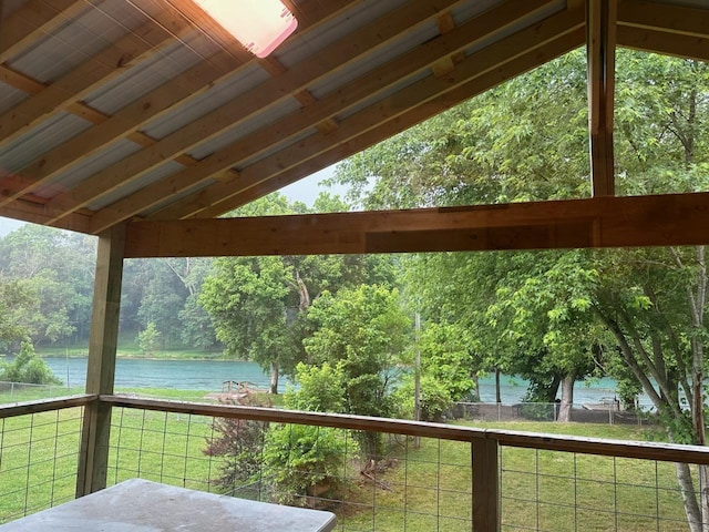 213 Spring Lake Dr, Mammoth Spring, AR 72554 - wooden deck with a water view