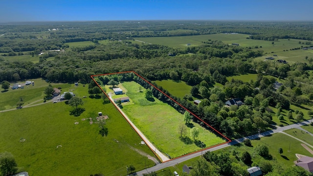 5680 N Farm Rd Unit 215, Strafford, MO 65757 - aerial view of sparsely populated area with property boundaries highlighted