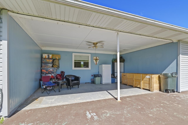 5680 N Farm Rd Unit 215, Strafford, MO 65757 - view of patio featuring a ceiling fan