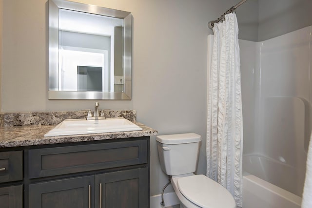 622 N Rockingham Ave, Nixa, MO 65714 - bathroom with toilet, vanity, and shower / bath combo