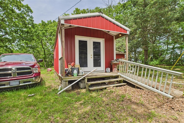 8385 Sate Highway 5, Gainesville, MO 65655 - view of outbuilding featuring french doors