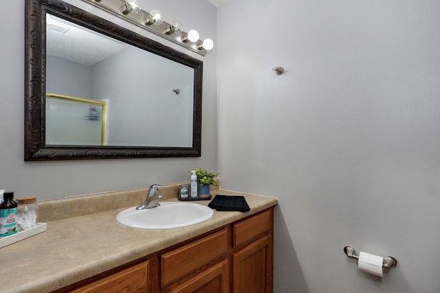 1141 N Hilton Ave, Springfield, MO 65803 - full bathroom with vanity and an enclosed shower