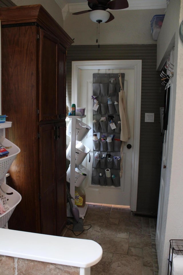 1012 E 3rd St, Monett, MO 65708 - corridor featuring stone tile flooring
