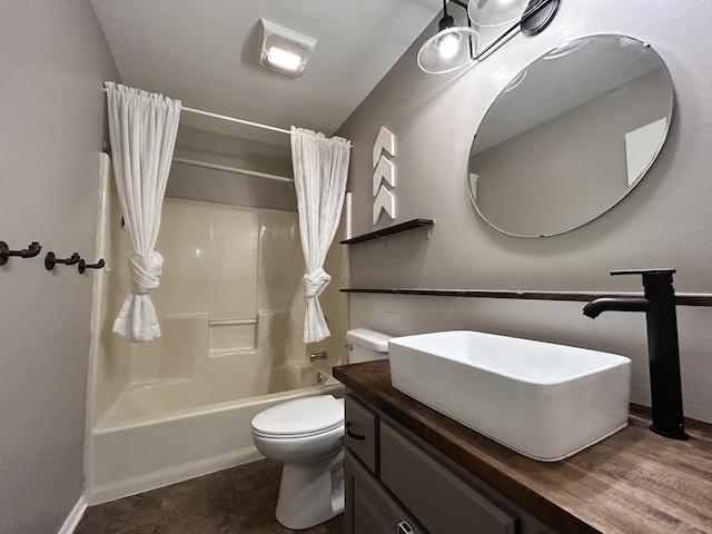3223 W Primrose St, Springfield, MO 65807 - bathroom with toilet, shower / tub combo, and vanity