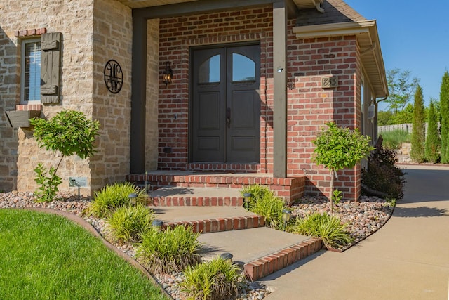 853 E Grafton Dr, Nixa, MO 65714 - property entrance with brick siding