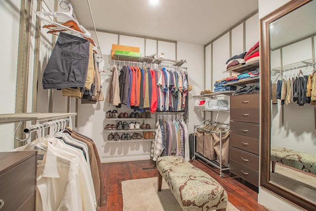 853 E Grafton Dr, Nixa, MO 65714 - spacious closet with dark wood-style flooring