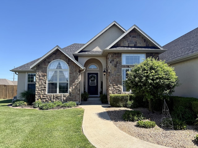 1415 Woodland Rd, Marshfield, MO 65706 - view of front of house featuring stone siding and stucco siding
