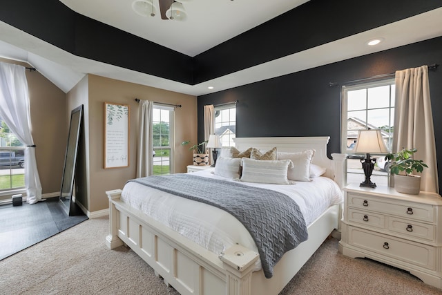 1415 Woodland Rd, Marshfield, MO 65706 - bedroom featuring light colored carpet, baseboards, recessed lighting, and access to exterior
