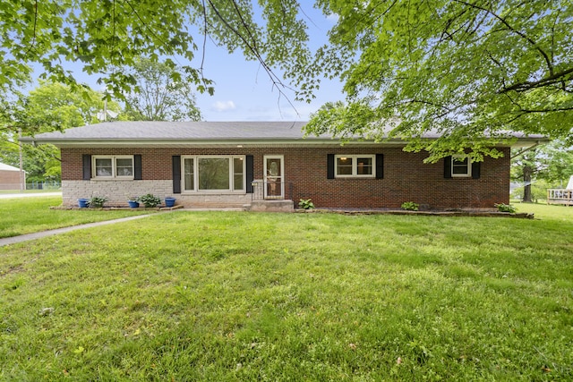 300 S High Ave, Ash Grove, MO 65604 - ranch-style home with brick siding and a front lawn