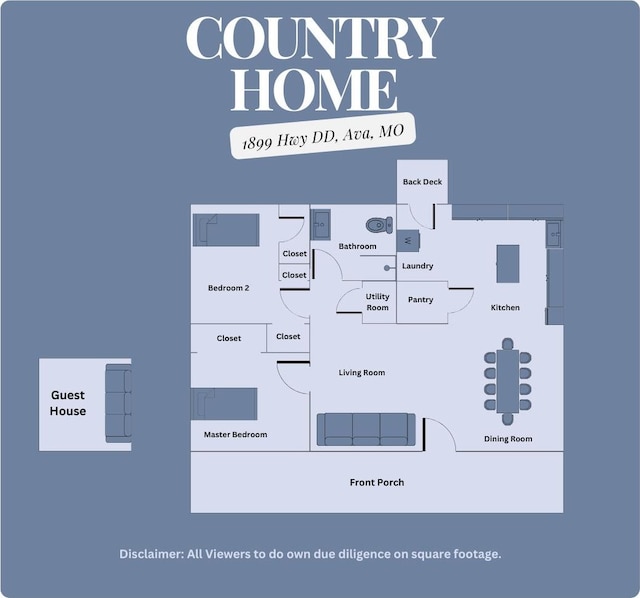 1899 State Highway Dd, Ava, MO 65608 - room layout