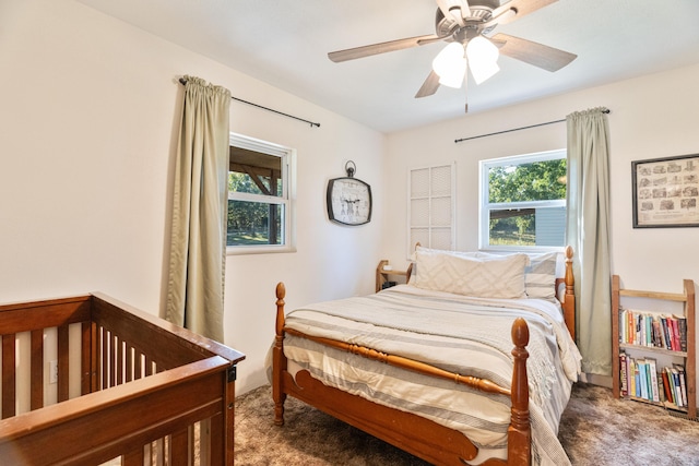 1899 State Highway Dd, Ava, MO 65608 - bedroom with carpet flooring and a ceiling fan