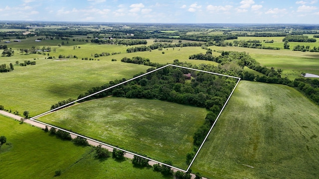 8403 Lawrence Unit 1040, La Russell, MO 64848 - aerial view of sparsely populated area with property parcel outlined
