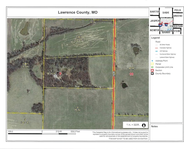 8403 Lawrence Unit 1040, La Russell, MO 64848 - aerial view of property's location