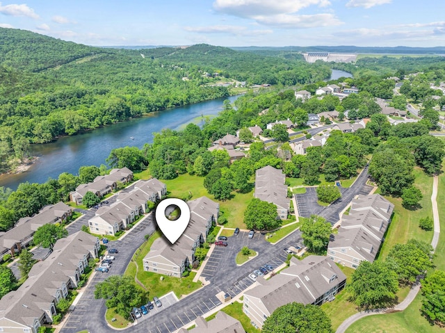 280 Wimbledon Dr Unit 8, Branson, MO 65616 - aerial view of residential area with a large body of water