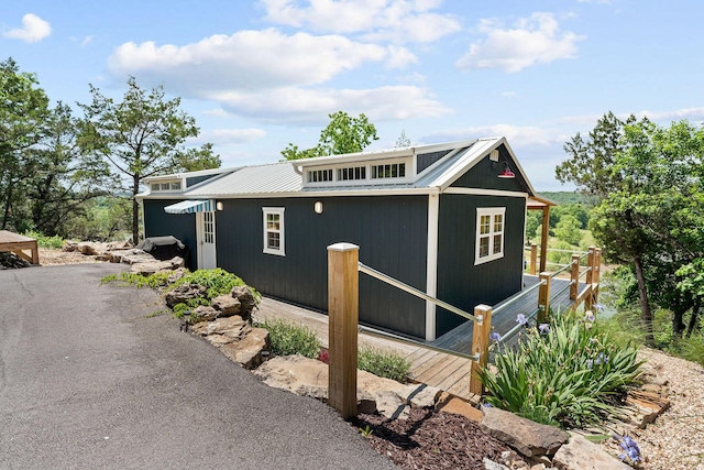 27841 Old Pace Ln, Shell Knob, MO 65747 - view of home's exterior with metal roof