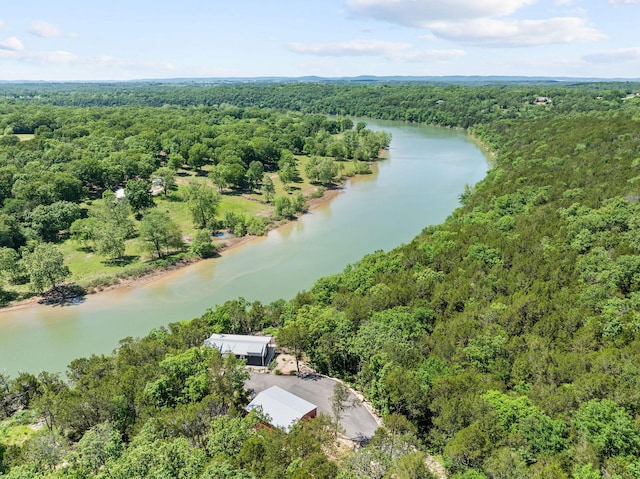27841 Old Pace Ln, Shell Knob, MO 65747 - drone / aerial view of a forest and a nearby body of water