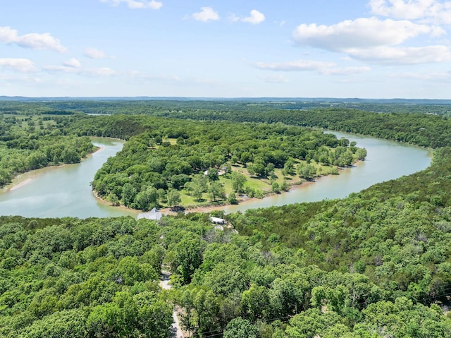 27841 Old Pace Ln, Shell Knob, MO 65747 - aerial view of a heavily wooded area and a nearby body of water