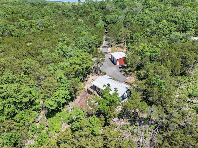 27841 Old Pace Ln, Shell Knob, MO 65747 - aerial view of property and surrounding area with a forest
