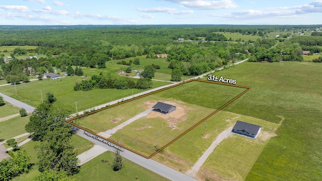 1079 Wiseman Rd, Marshfield, MO 65706 - bird's eye view of a heavily wooded area