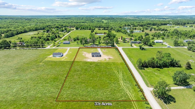 1079 Wiseman Rd, Marshfield, MO 65706 - view of rural area featuring property parcel outlined