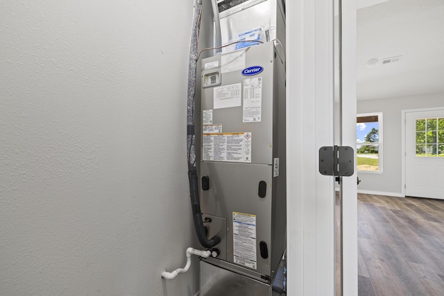 1079 Wiseman Rd, Marshfield, MO 65706 - utility room featuring heating unit