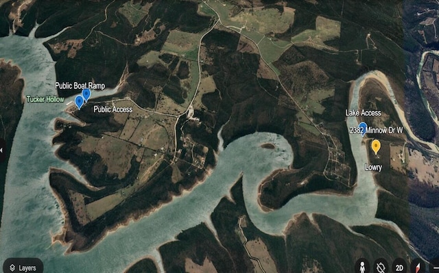 2382 Minnow Dr, Omaha, AR 72662 - aerial overview of property's location
