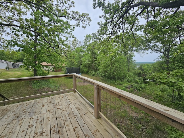 22182 County Road 288, Pittsburg, MO 65724 - view of wooden deck
