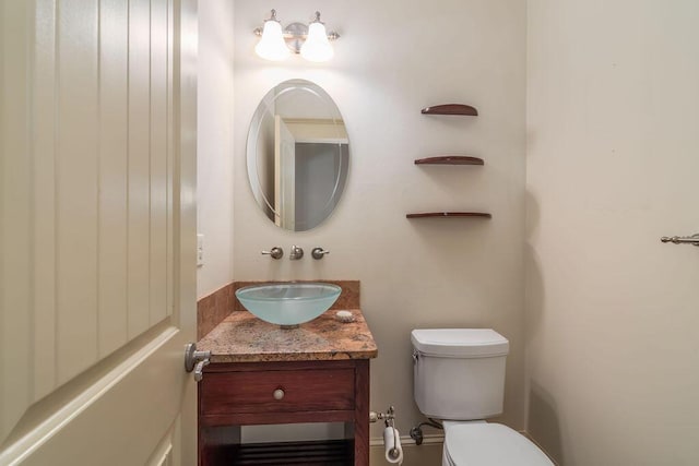903 Silver Bluff Cir, Branson West, MO 65737 - half bathroom featuring vanity and toilet