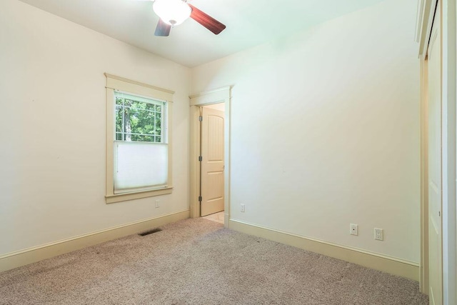 903 Silver Bluff Cir, Branson West, MO 65737 - empty room featuring carpet, baseboards, and a ceiling fan