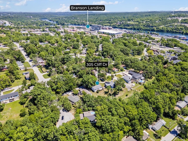305 Cliff Dr, Branson, MO 65616 - bird's eye view of a nearby body of water