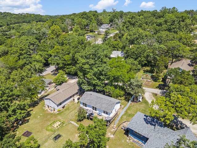 305 Cliff Dr, Branson, MO 65616 - aerial view of residential area with a heavily wooded area