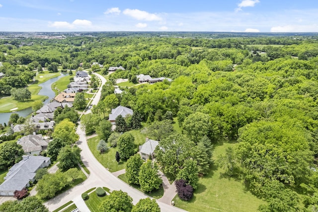 5575 S Castlebay Dr, Springfield, MO 65809 - aerial perspective of suburban area featuring a large body of water and a forest