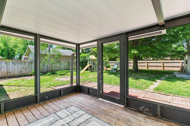 3645 S Ridgecrest Ave, Springfield, MO 65807 - view of unfurnished sunroom