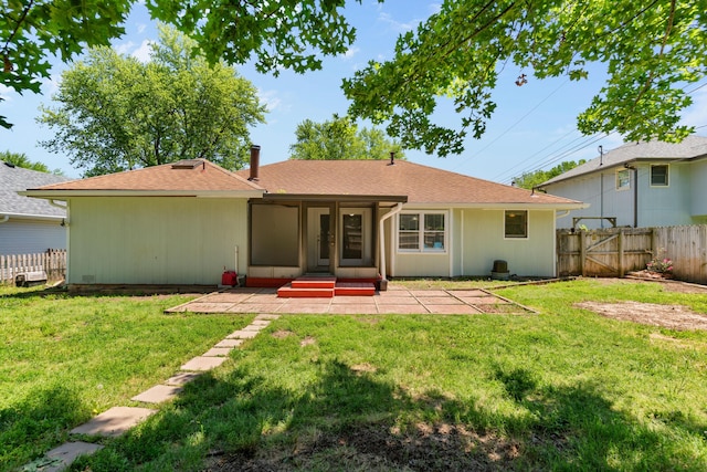 3645 S Ridgecrest Ave, Springfield, MO 65807 - rear view of property featuring a patio area and a shingled roof