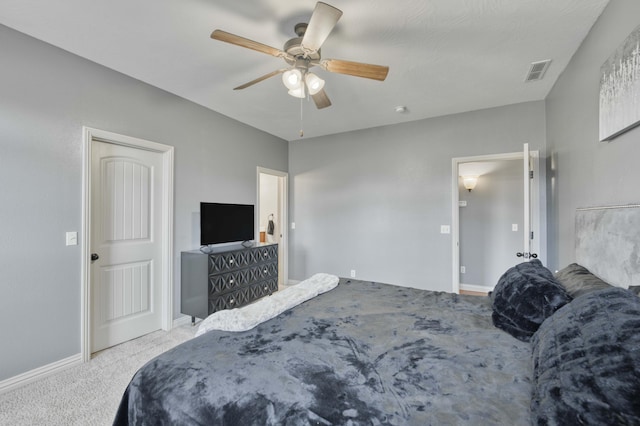 3192 W Melbourne St, Springfield, MO 65810 - carpeted bedroom with baseboards and ceiling fan