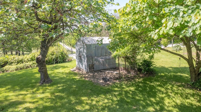 4095 Bell Springs Rd, Marshfield, MO 65706 - view of grassy yard with an outbuilding