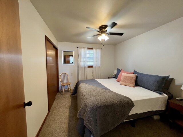 21937 Lake Rd Unit M12, Cassville, MO 65625 - bedroom featuring carpet and ceiling fan