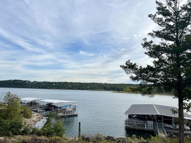 21937 Lake Rd Unit M12, Cassville, MO 65625 - dock area featuring a water view and a view of trees