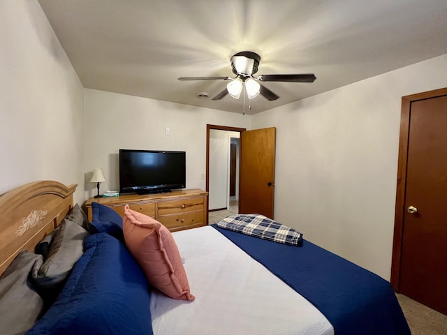 21937 Lake Rd Unit M12, Cassville, MO 65625 - carpeted bedroom featuring a ceiling fan
