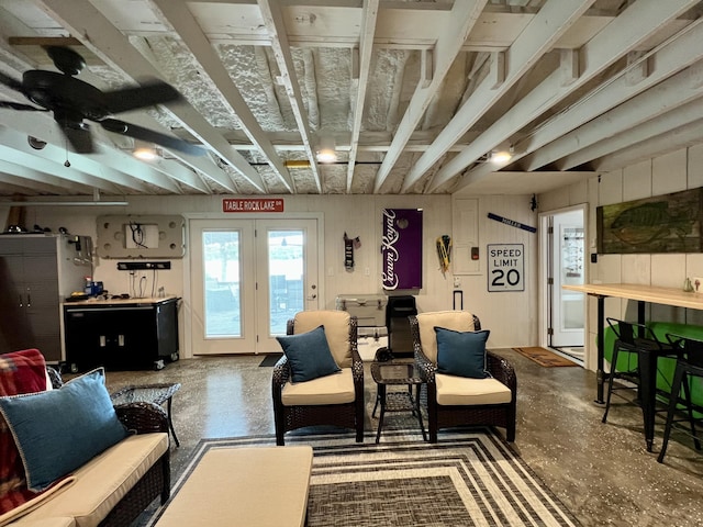 21937 Lake Rd Unit M12, Cassville, MO 65625 - living room with concrete flooring