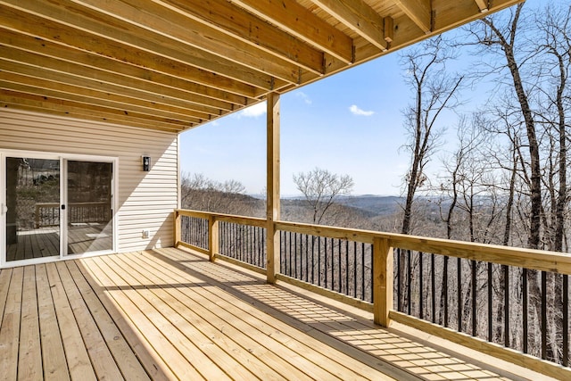 1186 Emory Creek Blvd, Branson, MO 65616 - wooden deck featuring a mountain view