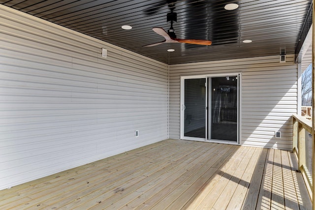 1186 Emory Creek Blvd, Branson, MO 65616 - deck featuring ceiling fan