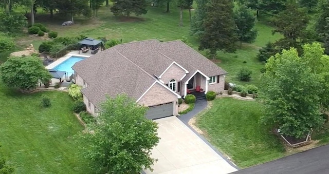 4266 S 94th Rd, Bolivar, MO 65613 - aerial view of property and surrounding area with a pool