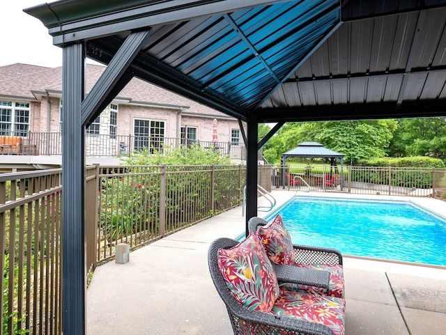 4266 S 94th Rd, Bolivar, MO 65613 - view of swimming pool with a gazebo and a patio