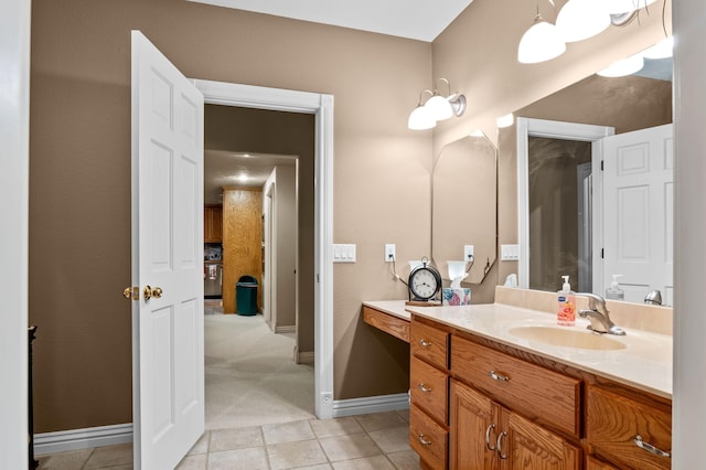 4266 S 94th Rd, Bolivar, MO 65613 - bathroom featuring vanity, tile patterned flooring, and baseboards
