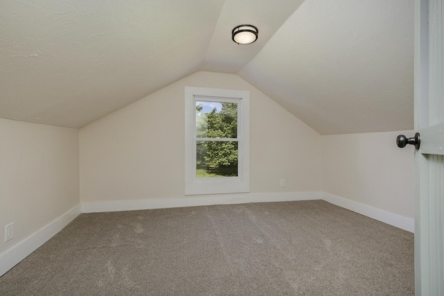 439 Union Chapel Rd, Fordland, MO 65652 - bonus room featuring lofted ceiling, carpet flooring, a textured ceiling, and baseboards