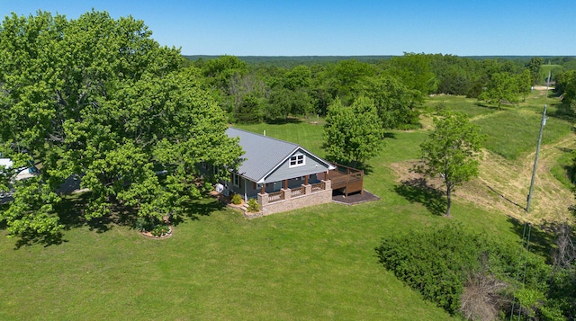 439 Union Chapel Rd, Fordland, MO 65652 - view of subject property with a heavily wooded area